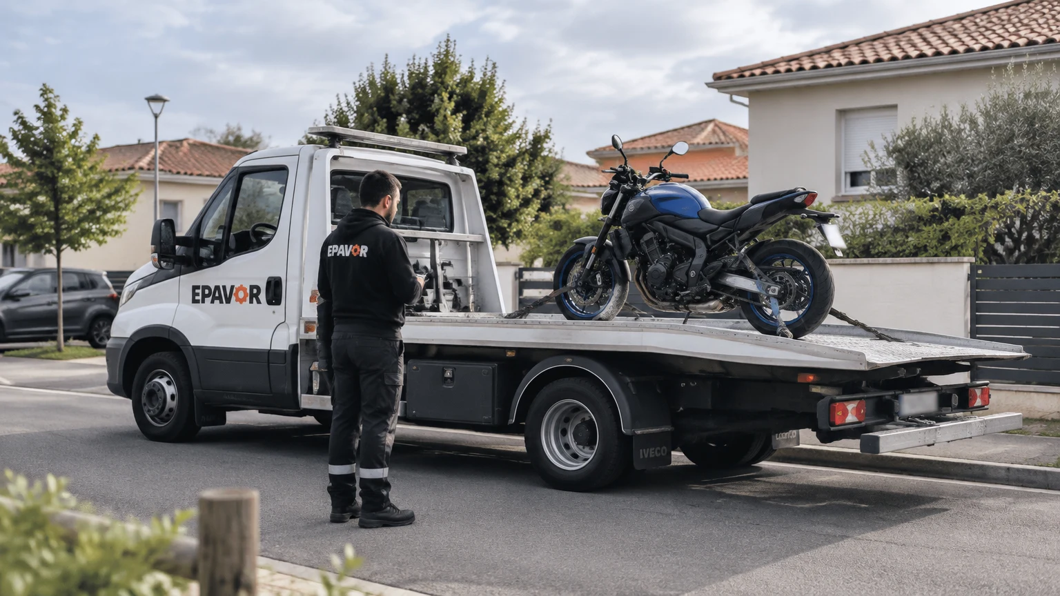 Illustration d’un enlèvement d’épave à Angresse avec une dépanneuse — service d’épaviste.