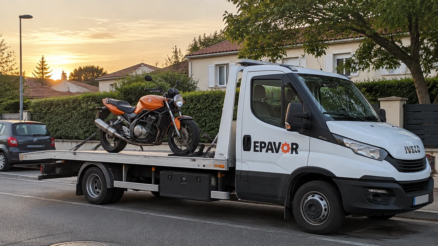 Illustration d’un enlèvement d’épave à Artigues-près-Bordeaux avec une dépanneuse — service d’épaviste.