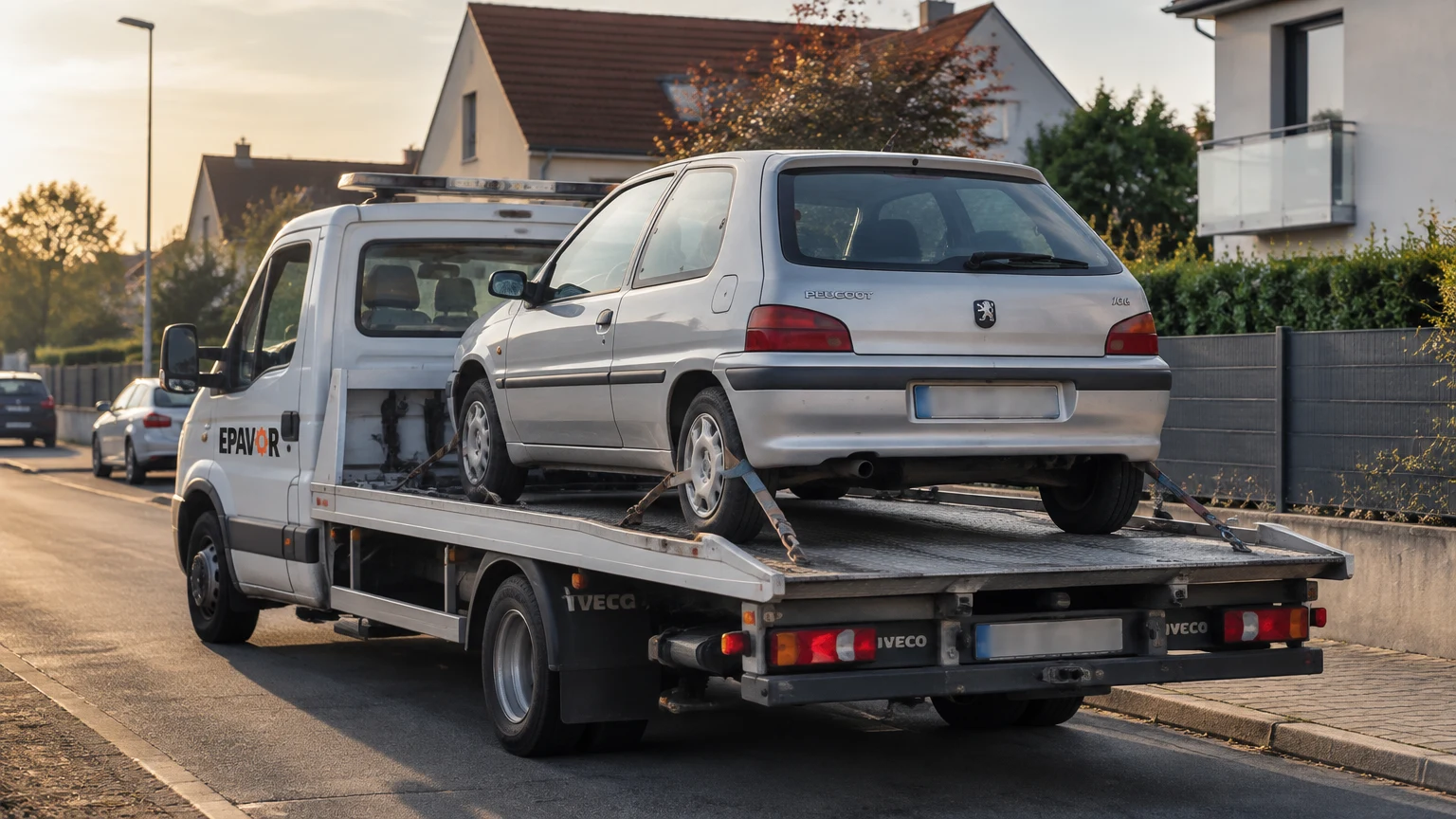 Illustration d’un enlèvement d’épave à Bartenheim avec une dépanneuse — service d’épaviste.