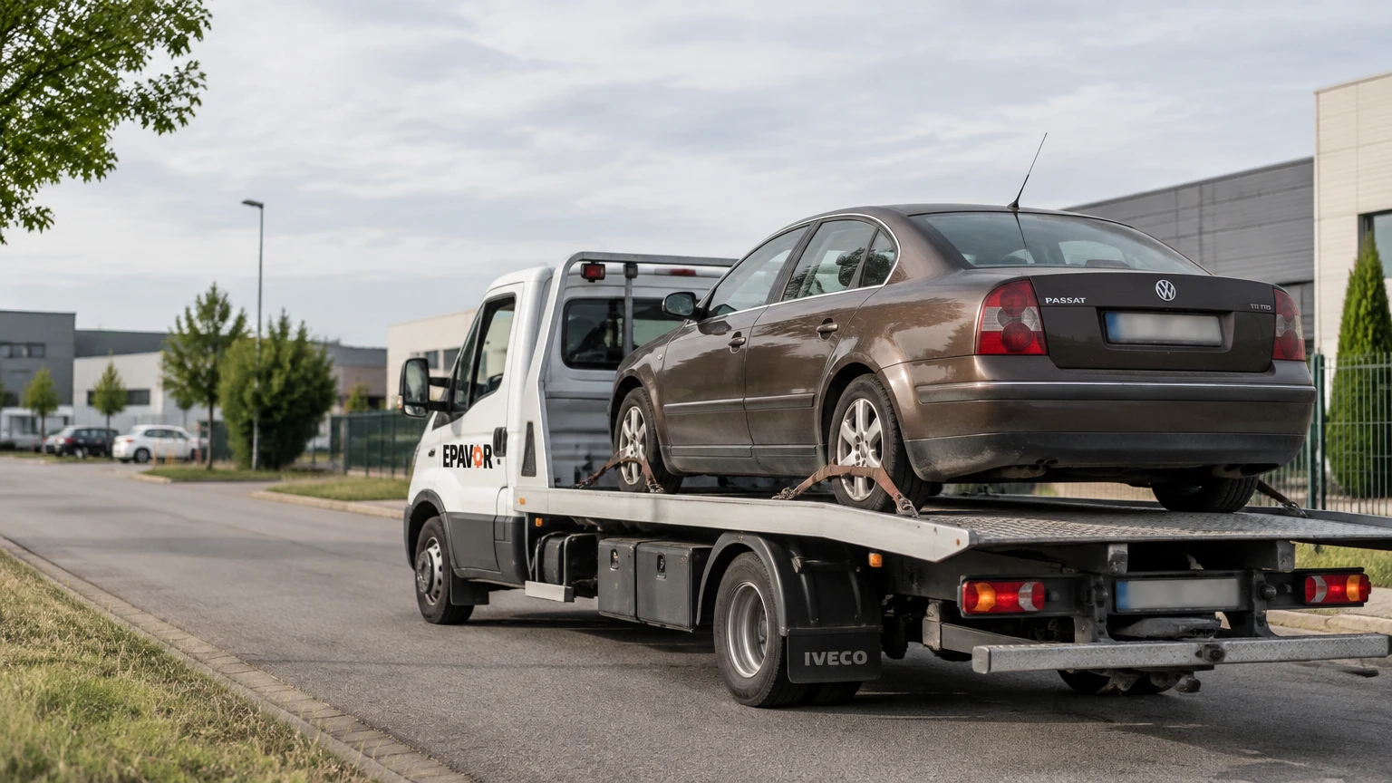 Illustration d’un enlèvement d’épave à Colombier-Saugnieu avec une dépanneuse — service d’épaviste.