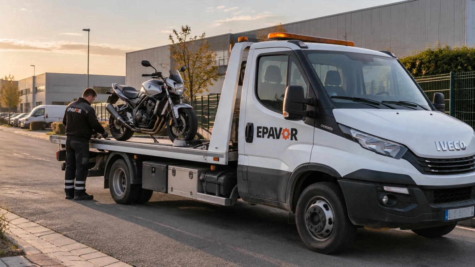 Illustration d’un enlèvement d’épave à Roeulx avec une dépanneuse — service d’épaviste.